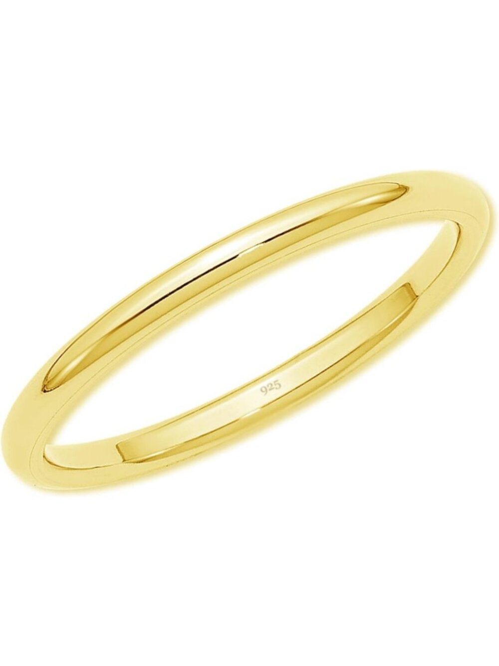 Elegant Band Ring, .925 Sterling Silver or 14K Gold-Plated, Perfect for Everyday